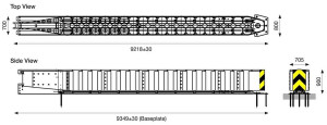 VecuStop Dimensions Diagram