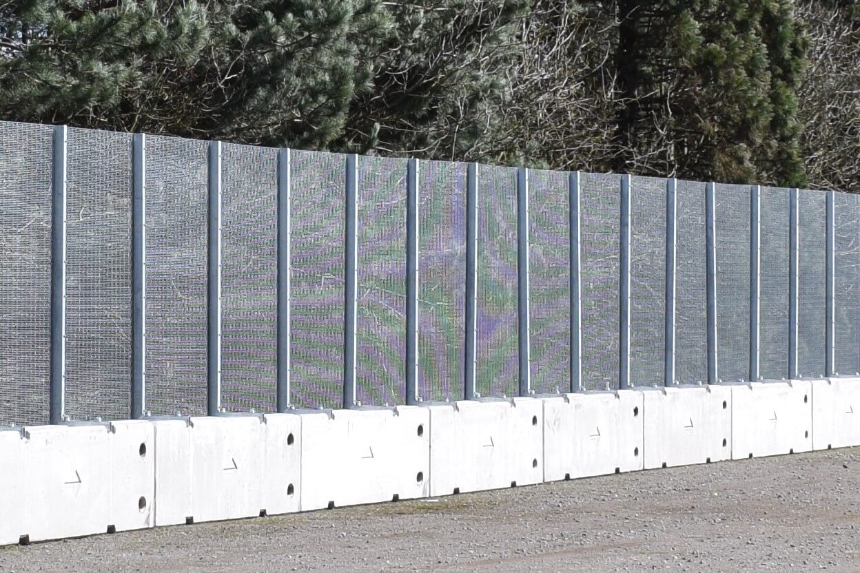 Photograph of Multifence mesh perimeter security fencing solution