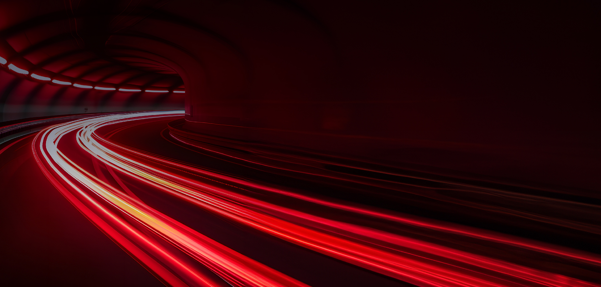 Varley & Gulliver Parapets Home Banner red light trails in tunnel
